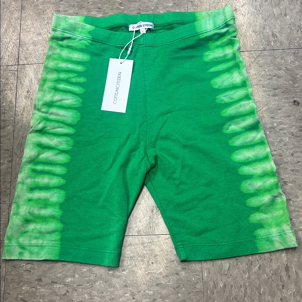 Cotton Citizen Bright Green Shorts